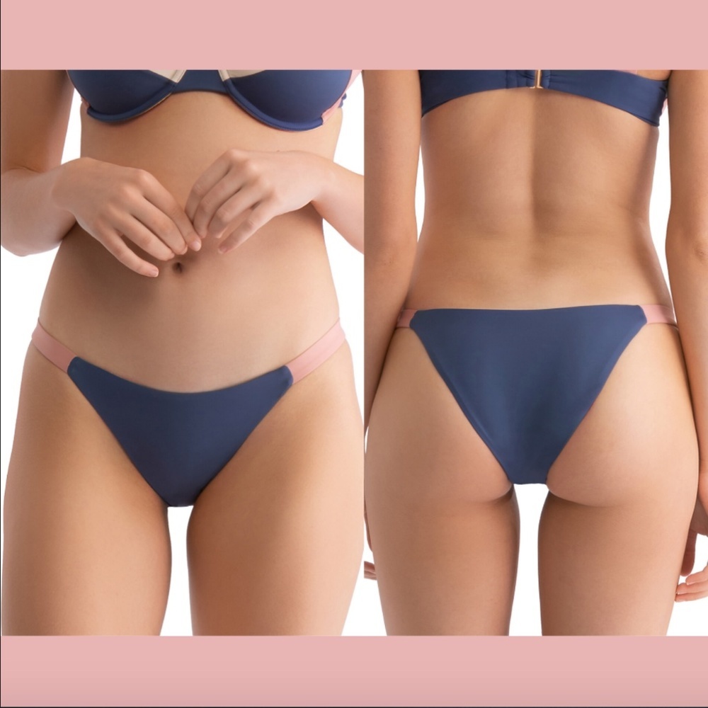 NEW Tavik‎ Heather Bikini Bottom in Blue/Pink [SZ Large ]